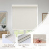 AOSKY CORDLESS BLACKOUT ROLLER SHADES, 23"W X 72"H - LINEN BEIGE