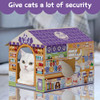 CATWAY Cardboard Cat House with Scratcher Cat Beds Large Cat Furniture Tent New