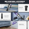 BOSSDAN HANDHELD VACUUM CORDLESS –HAND HELD CORDLESS RECHARGEABLE H9 - PURPLE