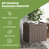 Patiowell 30 Gallon Resin Deck Box for Patio Furniture - Brown New