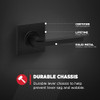 KWIKSET CASEY INTERIOR PASSAGE DOOR HANDLE, REVERSIBLE NON-LOCKING - MATTE BLACK