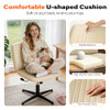 PayLessHere Criss Cross Chair Without Wheels Armless Desk Chair BEIGE New