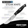 Ergo Chef Pro Series 2.0 Steak Knives Set of 4 B09H9NKCDZ - Black Pakkawood New
