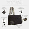 TRAVELON ANTI-THEFT BOHO CLUTCH CROSSBODY - BLACK New