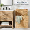 Best Choice Products Large Double Laundry Hamper with Lid - Natural New