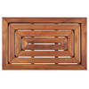 Nordic Teak Shower and Bath Mat Heavy-Duty Dark-Oiled B07JYS8GV3 - NEW New