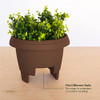 Bloem Modica Deck Rail Round Planter, 12" (2 Gallon Capacity) - Chocolate Matte New