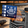 Rotvik 200Amp Stick Welder Large LED Display 110V/220V Dual Voltage - Orange