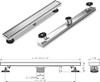 USHOWER 36" Linear Shower Drain Reversible 2-in-1 Tile Cover SUS304 - Nickel New