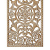 Deco 79 Floral Wood Wall Decor Intricately Carved Wall Art B09V93T93V - Brown New