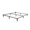 Mofesun Metal Bed Frame King Tool Free Easy Assembly 9-Leg Base - Black