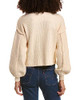Saltwater Luxe Everlee Long Sleeve Scoop Neck Sweater Bone MD New