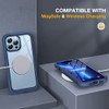 Miracase Glass Case for iPhone 13 Pro Max 6.7 inch - Dark Blue