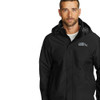 Eddie Bauer Men's Rainfoil Packable Jacket Waterproof Black X-Large