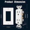 120 Pack 15 Amp Decorator Wall Receptacle Outlet Non Tamper Resistant New