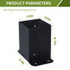 HONYTA 4x4 Post Base Bracket 10 Pack B0BF4P5CWD - Black New