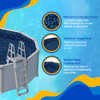 Blue Wave Evening Bay 8-ft Round Overlap Pool Liner Above-Ground - Dark Blue New