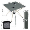 YEAKYARD Portable Compact Lightweight Folding Camping Table B0B7FYS4MP New