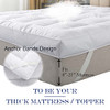 WhatsBedding Feather Mattress Topper California King 5 inches 84x72 Inches New