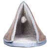 PETMAKER Sleep and Play Cat Bed with Removable Teepee Top - Tan New