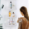 ChoJiah 10 Feet 4 Tiers Corner Shower Caddy, Adjustable Shower Shelf New