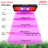 JINQIAOYI LED Grow Light (2000W) Veg and Flower Full Spectrum - Black