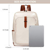 BROMEN Leather Laptop Backpack for 15.6" Computer Travel School Professional