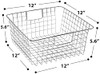 Sorbus Large Wire Pantry Baskets Metal Freezer Storage Bin 4-Pack B093CJ5PHJ New