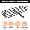 WEIZE Hitch Cargo Carrier 500 lbs Capacity 2" Receiver B09FP3XG1S - Black