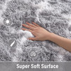 Merelax Fluffy Rug Modern Indoor Plush Bedroom Luxury Fuzzy 5x8, Grey New