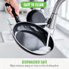 GreenLife Soft Grip Diamond Healthy Ceramic Nonstick 12" Frying Pan Skillet New