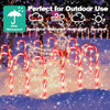 PINPON Candy Cane Lights 22" 10 Pack Christmas Candy Cane Pathway Light New