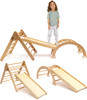 nimboo Pikler Triangle Gym Set - 17mm Extra Thickness - Green New