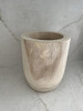 Medium Paulownia Hand Carved Word Vase by Found Home 11.8x9.8x7.5 New