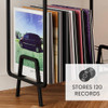 Vefunk Record Player Stand with Vinyl Storage - X003LFQOBV - Black New