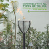 Legends Direct Amsterdam Premium Tabletop Torch Tall Tiki Style B09T1X43VF New