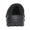ChayChax Fur Lined Clogs Warm Fuzzy Winter Slippers Waterproof Black 1, W9.5/M8