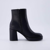 CUSHIONAIRE Women's Gallerie Block heel dress boot +Memory Foam, Black 8.5 W New