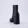 CUSHIONAIRE Women's Gallerie Block heel dress boot +Memory Foam, Black 8.5 W New