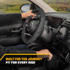 Cat® HexSport Black Carbon Fiber Steering Wheel Cover Durable Comfortable New