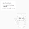BRONDELL FRESH SPA ADJUSTABLE BIDET ATTACHMENT FSA-15 TOILET SEATS - WHITE