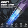 BOSSDAN HANDHELD VACUUM CORDLESS VACCUM CORDLESS RECHARGEABLE - PURPLE New
