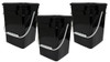 House Naturals 4 Gallon Square Food Grade Bucket Pail 3 Pack - Black New