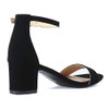 Guilty Heart Womens Ankle Strap Single Band Sandal, Size: 8 Color: Black