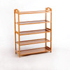 5 Tier Bamboo Shoe Rack Modern Removable Shelves 67.5 * 25 * 88.5cm OneColor New