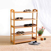 5 Tier Bamboo Shoe Rack Modern Removable Shelves 67.5 * 25 * 88.5cm OneColor New