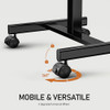 JUNHEDAMAI Mobile Rolling Laptop Desk with Lockable Wheels, B0CHVCJB6V - Black New