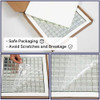 Soulscrafts Crystal Mirror Glass Mosaic Tile 12x12, 5 Sheets (Silver) New