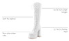 Perisis Women's Chunky Platform Knee High Boots Lace Up Goth Size: 9 - White