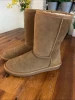 ADOKOO CLASSIC MID-CALF FAUX FUR LINED WINTER BOOT - SIZE: WOMEN 8 - CHESTNUT